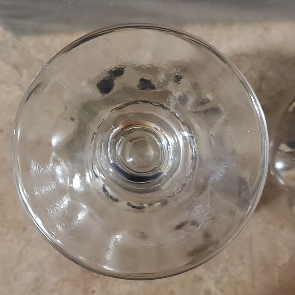 Set of 2.  Vintage very heavy clear beer or root beer  goblets. - Picture 6 of 7